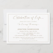 Viering van de gouden grens van het leven kaart (Voorkant)