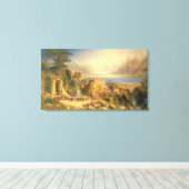 Viering van de Grape Harvest, Lake Orta, North it Canvas Afdruk (Insitu (Houten vloer))