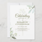 Viering van de Greenery Life Foliage Botanicals Kaart (Voorkant)