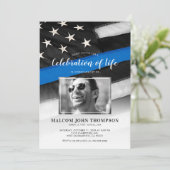 Viering van de herdenking van de Foto van Life Cop Kaart (Staand voorkant)