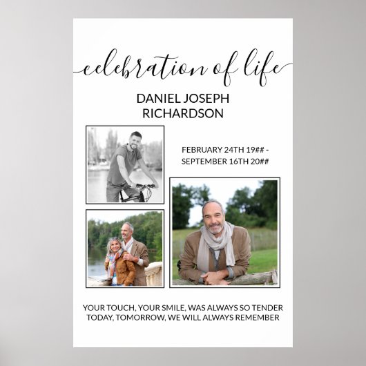 Viering van de herdenkingsdag van de levenfotocoll poster (Voorkant)