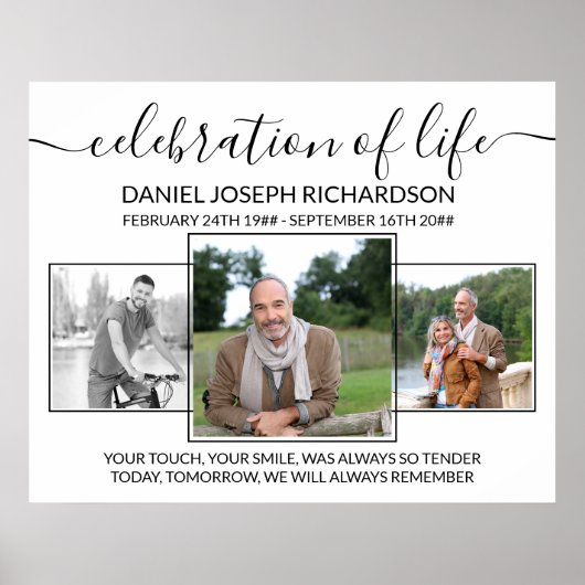 Viering van de herdenkingsdag van de levenfotocoll poster (Voorkant)