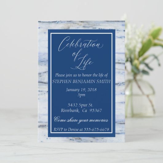 Viering van de herdenkingsdienst Blue Marble Kaart (Staand voorkant)