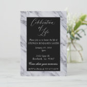 Viering van de herdenkingsdienst van het leven Zwa Kaart (Staand voorkant)