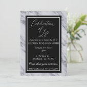 Viering van de herdenkingsdienst Zwarte marmer Kaart (Staand voorkant)