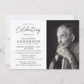 Viering van de herdenkingsfoto van het leven kaart (Voorkant)