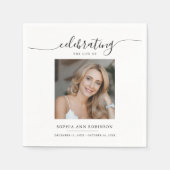 Viering van de herdenkingsfoto van het leven servet (Voorkant)