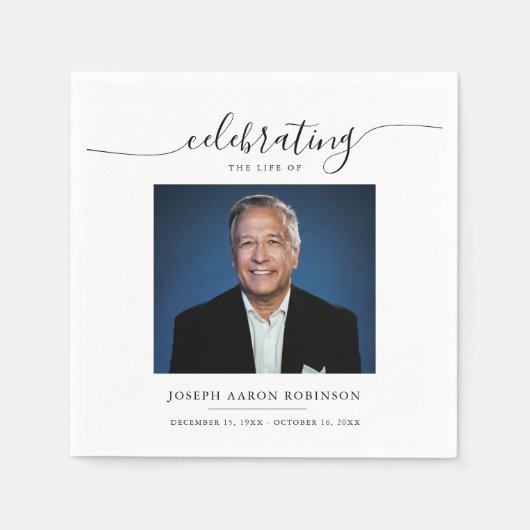 Viering van de herdenkingsfoto van het leven servet (Voorkant)