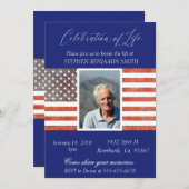 Viering van de herdenkingsveteraan van het leven V Kaart (Voorkant / Achterkant)