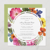 Viering van de Herfst Floral van Life Dusty Boho S Kaart (Voorkant / Achterkant)