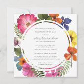 Viering van de Herfst Floral van Life Dusty Boho S Kaart (Voorkant)