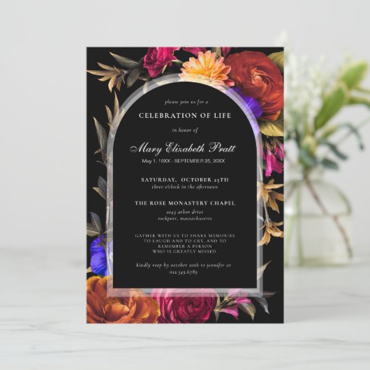 Viering van de herfst van de begrafenis van het le kaart (Staand voorkant)