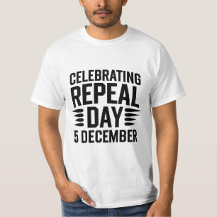 Viering van de intrekkingsdag 5 december t-shirt