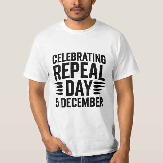 Viering van de intrekkingsdag 5 december t-shirt (Voorkant)
