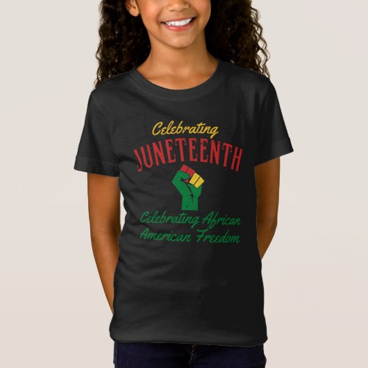 Viering van de Juntetiende Afrikaanse Vrijheid T- T-shirt (Voorkant)