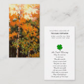 Viering van de Kaart van de Memorial Life Afbeeldi Visitekaartje (Voorkant / Achterkant)