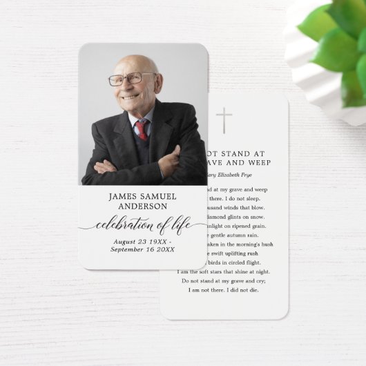 Viering van de Kaart van het begrafenis Memorial P (Bureau)