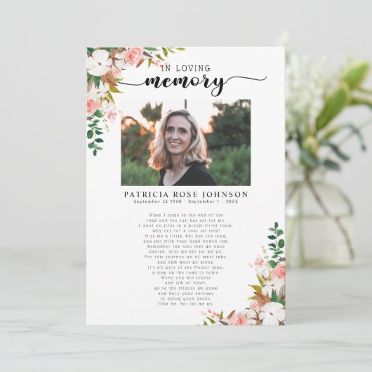 Viering van de Kaart van het begrafeniswezen van h (Staand voorkant)