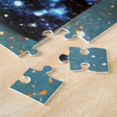 Viering van de kosmos levendig heldere nachtelijke legpuzzel (Zijkant)