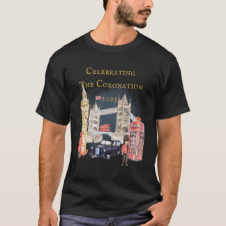Viering van de kroning 2023 Koning Karel III L T-shirt