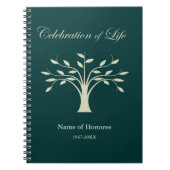 Viering van de levensboom van het Guest Book Notitieboek (Voorkant)