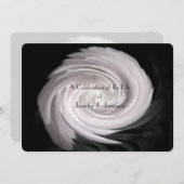 Viering van de levenscyclus Modern Bleek roze werv Kaart (Voorkant / Achterkant)