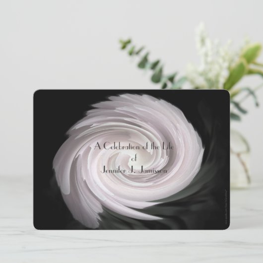 Viering van de levenscyclus Modern Bleek roze werv Kaart (Staand voorkant)