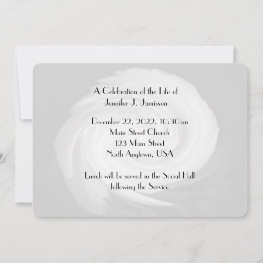 Viering van de levenscyclus Modern Bleek roze werv Kaart (Achterkant)