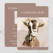 Viering van de levensdienst Geitenvee Boerderij Kaart (Voorkant / Achterkant)