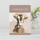 Viering van de levensdienst Geitenvee Boerderij Kaart (Staand voorkant)