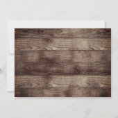 Viering van de levensdienst van hout Foto Kaart (Achterkant)