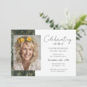 Viering van de levensdienst van olijfblad Foto Kaart (Staand voorkant)