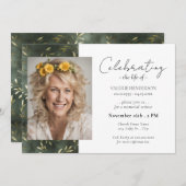 Viering van de levensdienst van olijfblad Foto Kaart (Voorkant / Achterkant)