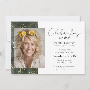 Viering van de levensdienst van olijfblad Foto Kaart