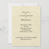 Viering van de levensuitnodiging, Bijbel Kaart (Achterkant)