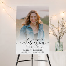 Viering van de Life Memorial Foto Begrafenis