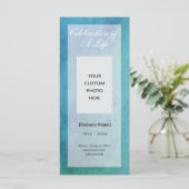 Viering van de Life Memorial Fotokaart (Staand voorkant)