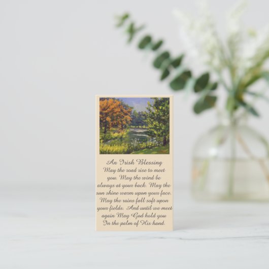 Viering van de "Life Memorial Sympathy Card" Visitekaartje (Staand voorkant)