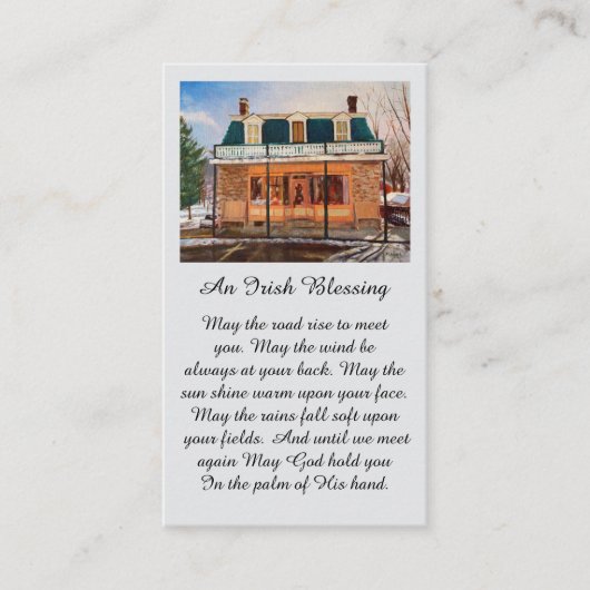 Viering van de "Life Memorial Sympathy Card" Visitekaartje (Voorkant)