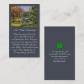 Viering van de "Life Memorial Sympathy Card" Visitekaartje (Voorkant / Achterkant)