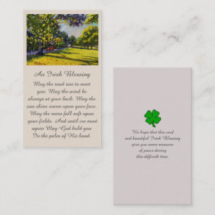 Viering van de "Life Memorial Sympathy Card" Visitekaartje
