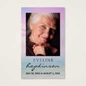 Viering van de Life Ocean Photo Prayer Card Visitekaartje (Voorkant)