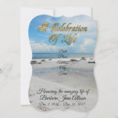 Viering van de Life-uitnodiging Beach Kaart (Voorkant)