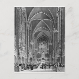 Viering van de massa voor de magistratuur uitnodiging briefkaart