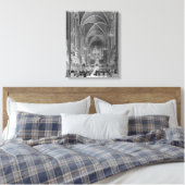 Viering van de massa voor de rechter canvas afdruk (Insitu (Slaapkamer))