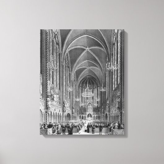 Viering van de massa voor de rechter canvas afdruk (Voorkant)
