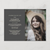 Viering van de Moderne Chic Elegant Foto van Life Uitnodiging Briefkaart (Voorkant)