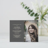 Viering van de Moderne Chic Elegant Foto van Life Uitnodiging Briefkaart (Staand voorkant)