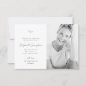 Viering van de Moderne Eenvoudige Minimale Foto va Bedankkaart (Voorkant)