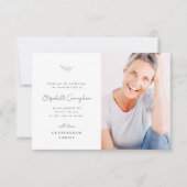 Viering van de Moderne Eenvoudige Minimale Foto va Bedankkaart (Voorkant)